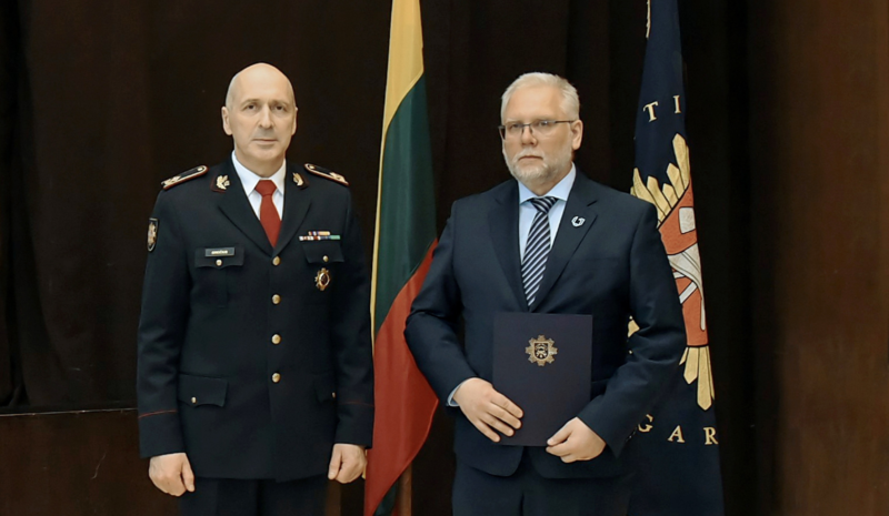Doc. dr. A. Šneideriui – ugniagesių bendruomenės padėka